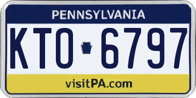 PA license plate KTO6797