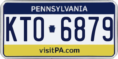 PA license plate KTO6879