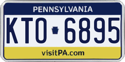 PA license plate KTO6895