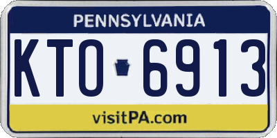 PA license plate KTO6913