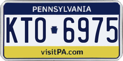 PA license plate KTO6975
