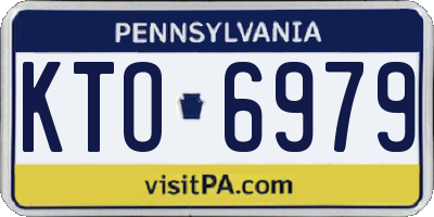 PA license plate KTO6979