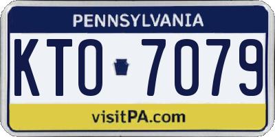 PA license plate KTO7079