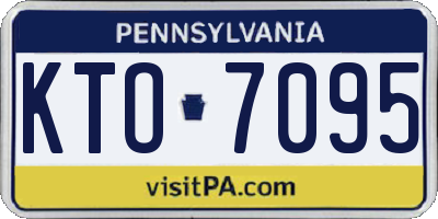 PA license plate KTO7095