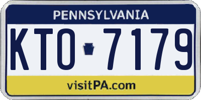 PA license plate KTO7179