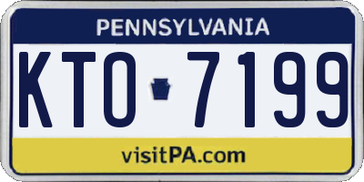 PA license plate KTO7199