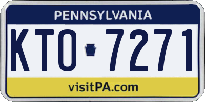 PA license plate KTO7271