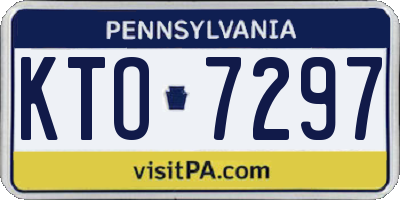 PA license plate KTO7297