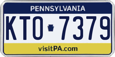 PA license plate KTO7379
