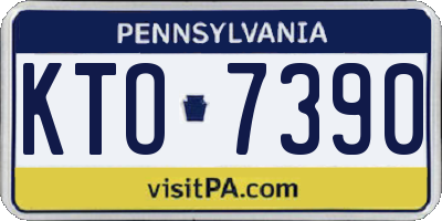 PA license plate KTO7390
