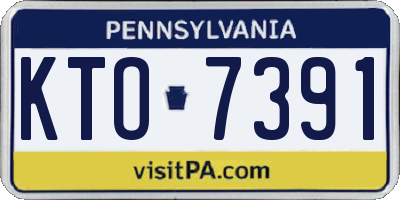 PA license plate KTO7391