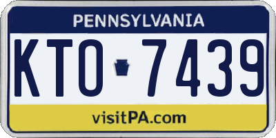 PA license plate KTO7439