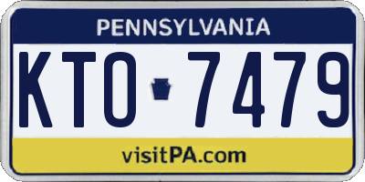 PA license plate KTO7479