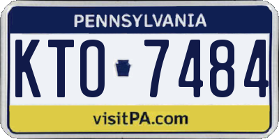 PA license plate KTO7484