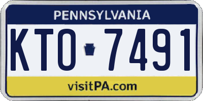 PA license plate KTO7491