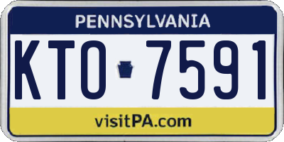 PA license plate KTO7591