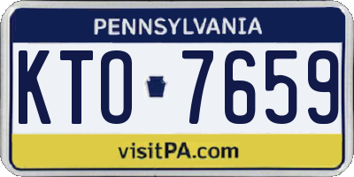 PA license plate KTO7659