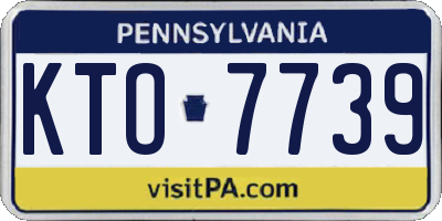 PA license plate KTO7739