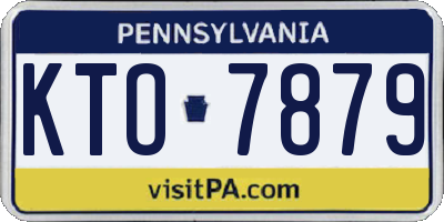 PA license plate KTO7879