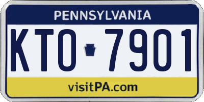 PA license plate KTO7901