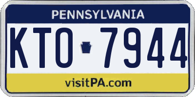 PA license plate KTO7944