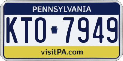 PA license plate KTO7949