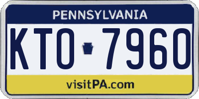 PA license plate KTO7960