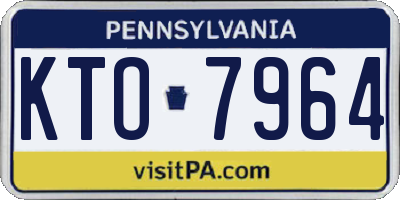 PA license plate KTO7964