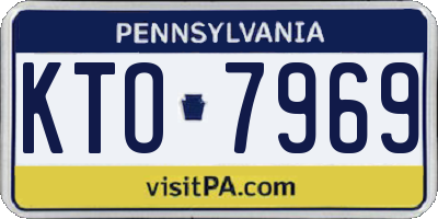 PA license plate KTO7969