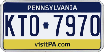 PA license plate KTO7970
