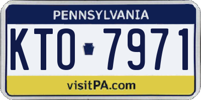 PA license plate KTO7971