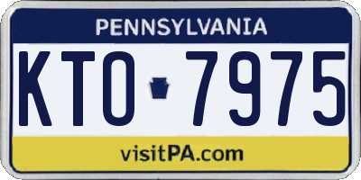 PA license plate KTO7975