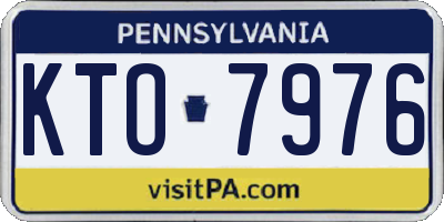 PA license plate KTO7976
