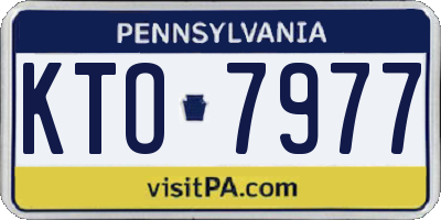 PA license plate KTO7977