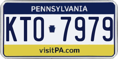 PA license plate KTO7979