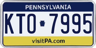 PA license plate KTO7995