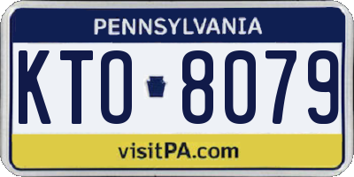 PA license plate KTO8079
