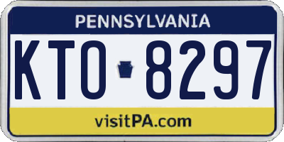 PA license plate KTO8297