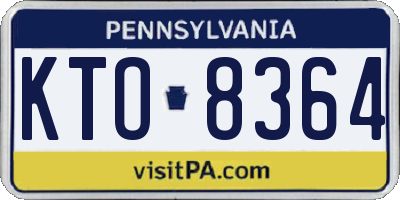 PA license plate KTO8364