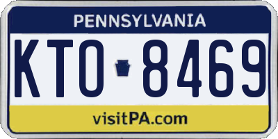 PA license plate KTO8469