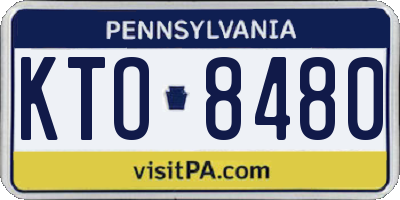 PA license plate KTO8480