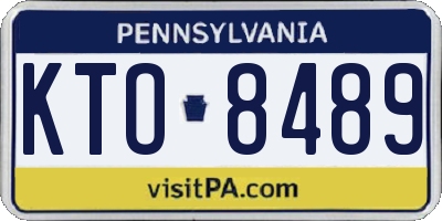 PA license plate KTO8489