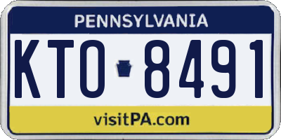 PA license plate KTO8491