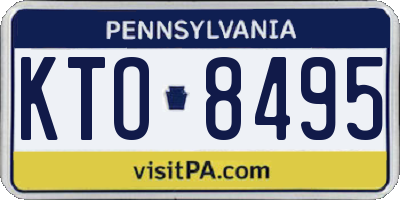PA license plate KTO8495