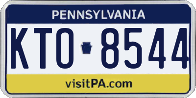PA license plate KTO8544