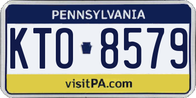 PA license plate KTO8579