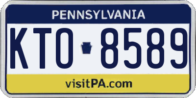 PA license plate KTO8589