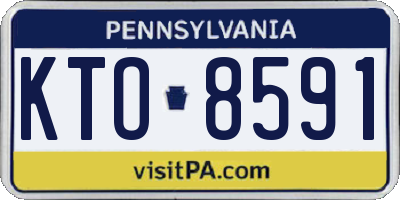 PA license plate KTO8591