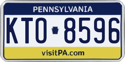 PA license plate KTO8596