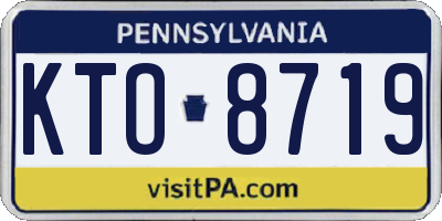 PA license plate KTO8719